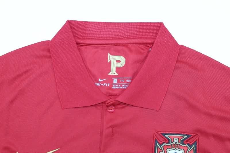 AAA(Thailand) Portugal 2020 Home Long Sleeve Retro Soccer Jersey