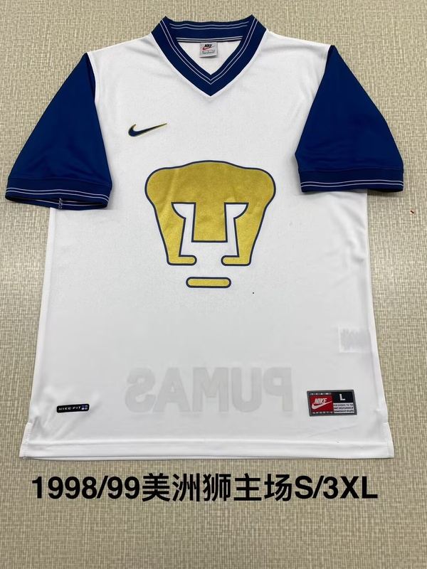 AAA(Thailand) Pumas UNAM 1998/99 Home Retro Soccer Jersey