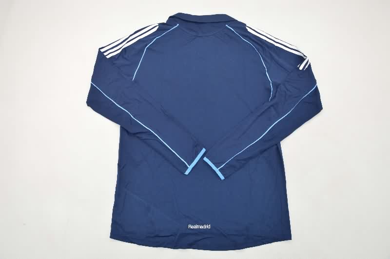AAA(Thailand) Real Madrid 2005/06 Away Long Sleeve Retro Soccer Jersey