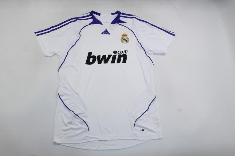 AAA(Thailand) Real Madrid 2007/08 Home Retro Soccer Jersey