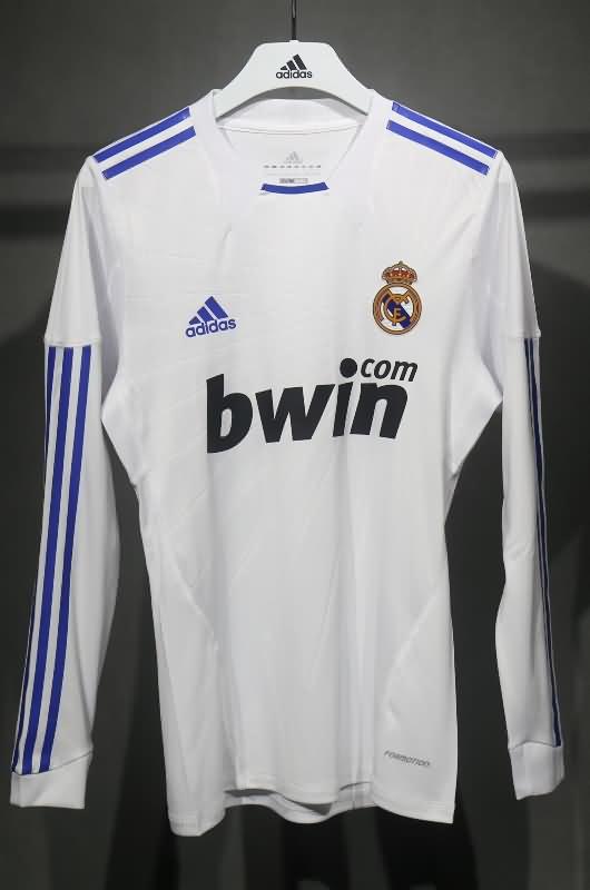 AAA(Thailand) Real Madrid 2010/11 Home Long Retro Soccer Jersey (Player)