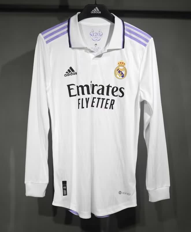 AAA(Thailand) Real Madrid 2022/23 Home Long Sleeve Soccer Jersey (Player) AAA(Thailand) Real Madrid 2022/23 Home Long Sleeve Soccer Jersey (Player)