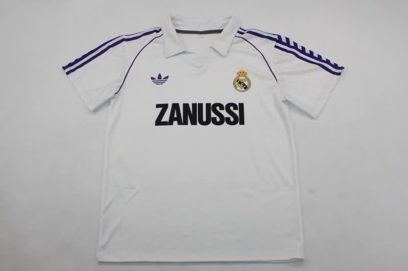 AAA(Thailand) Real Madrid 1982/84 Home Retro Soccer Jersey