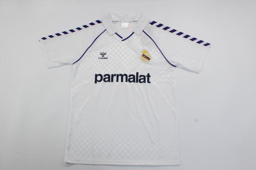 AAA(Thailand) Real Madrid 1986/88 Home Retro Soccer Jersey