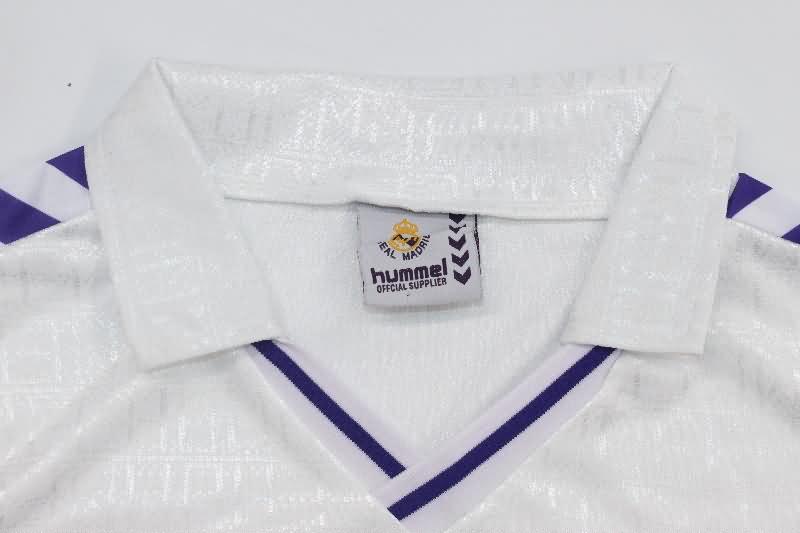 AAA(Thailand) Real Madrid 1989/90 Home Retro Soccer Jersey