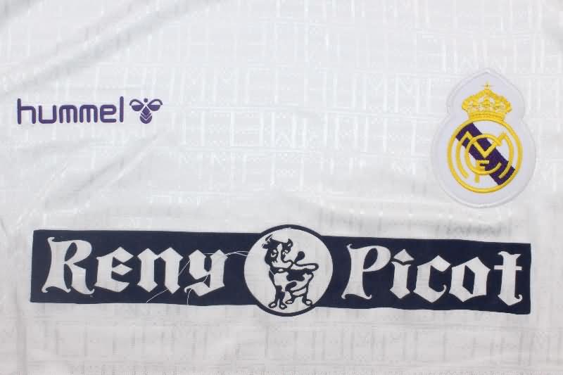 AAA(Thailand) Real Madrid 1989/90 Home Retro Soccer Jersey