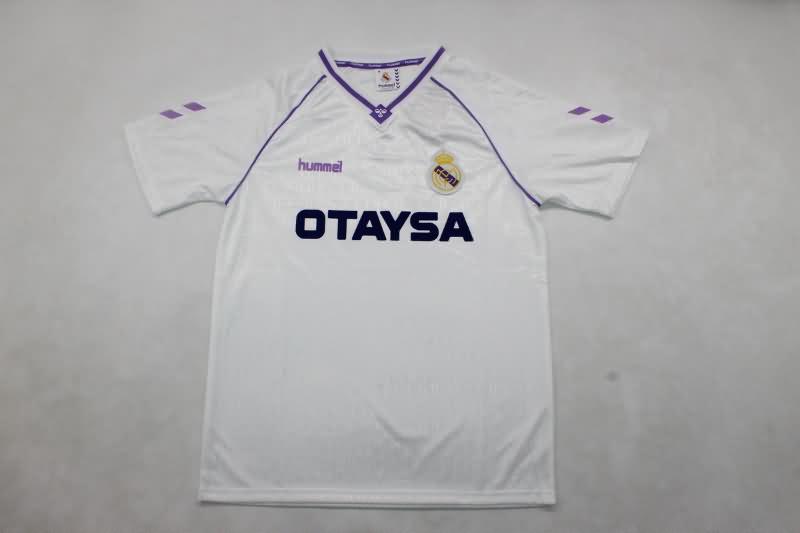 AAA(Thailand) Real Madrid 1990/92 Home Retro Soccer Jersey