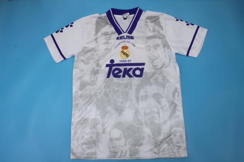 AAA(Thailand) Real Madrid 1996/97 Champions Home Retro Soccer Jersey