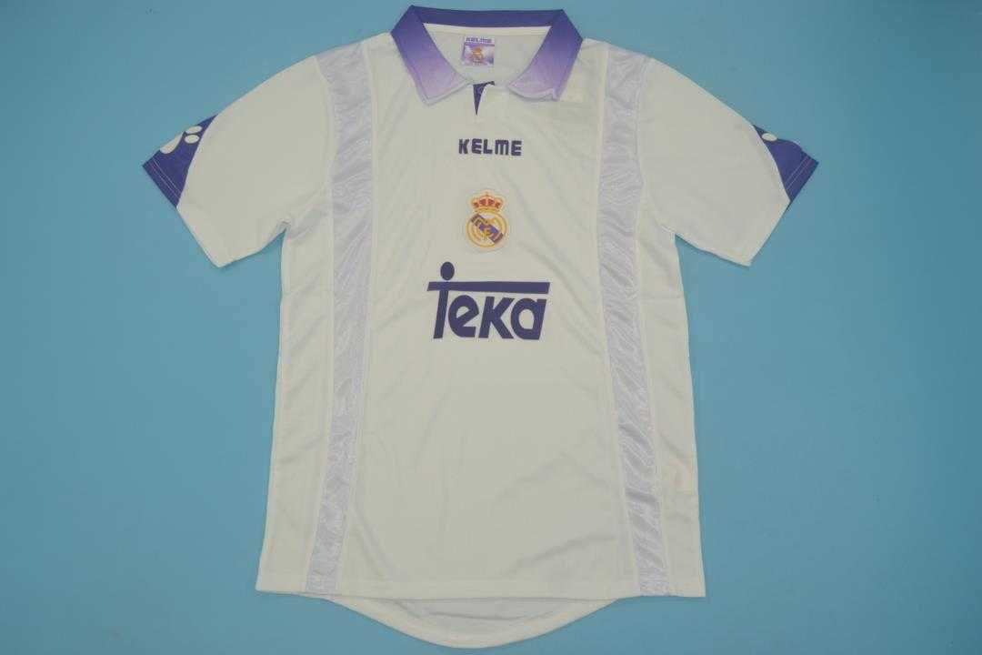 AAA(Thailand) Real Madrid 1997/98 Home Retro Soccer Jersey