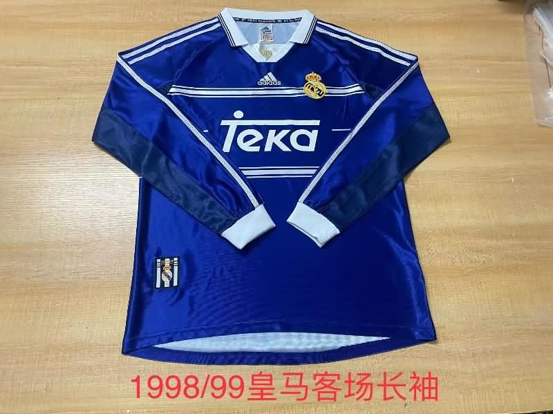 AAA(Thailand) Real Madrid 1998/99 Third Long Sleeve Retro Soccer Jersey