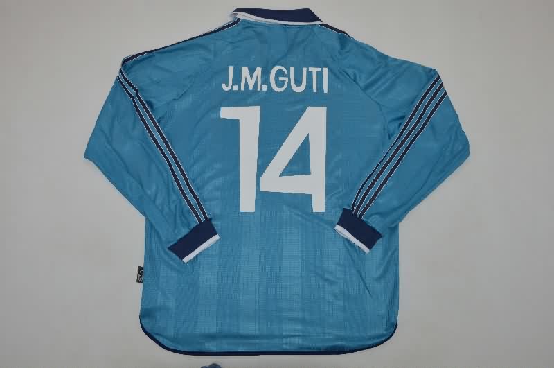 AAA(Thailand) Real Madrid 1999/01 Third Long Sleeve Retro Soccer Jersey