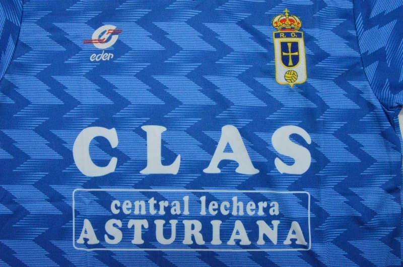 AAA(Thailand) Real Oviedo 1989/90 Home Retro Soccer Jersey