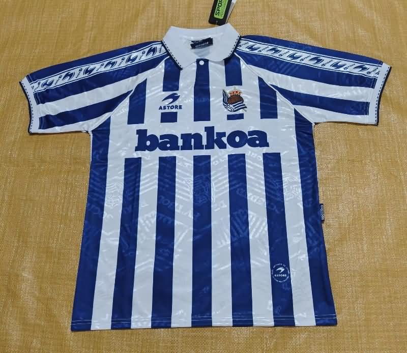 AAA(Thailand) Real Sociedad 1994/95 Home Retro Soccer Jersey