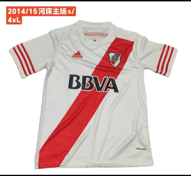 AAA(Thailand) River Plate 2014/15 Home Retro Soccer Jersey