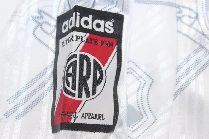 AAA(Thailand) River Plate 1996 Home Long Sleeve Retro Soccer Jersey