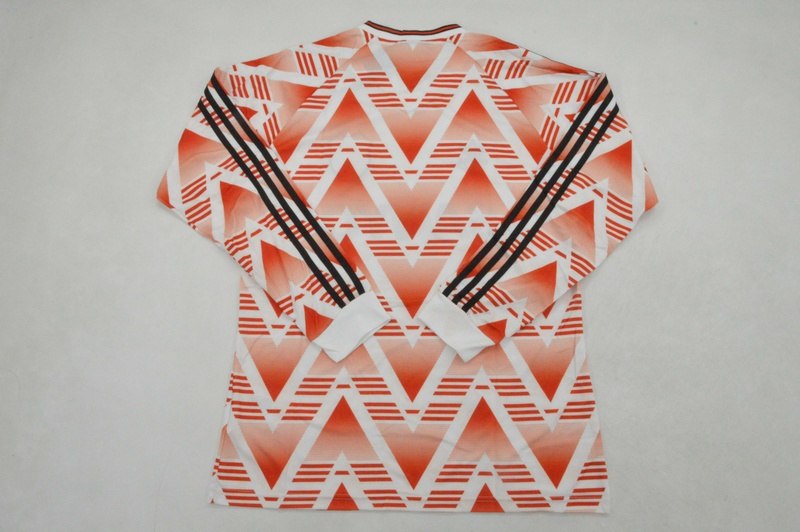AAA(Thailand) River Plate 1992/93 Away Long Sleeve Retro Soccer Jersey