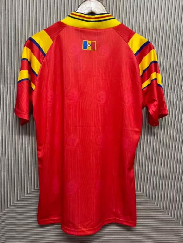 AAA(Thailand) Romania 1996 Home Retro Soccer Jersey