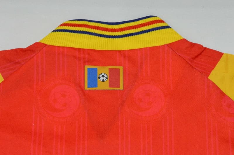 AAA(Thailand) Romania 1996 Home Retro Soccer Jersey