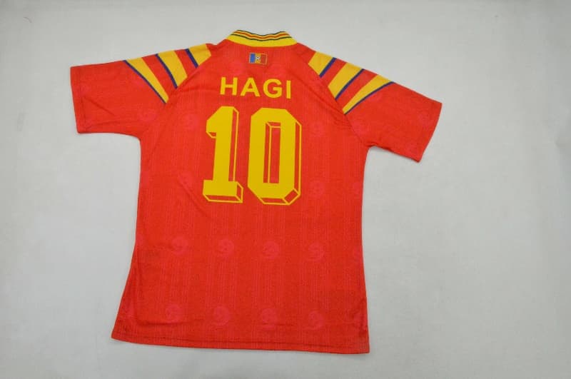 AAA(Thailand) Romania 1996 Home Retro Soccer Jersey