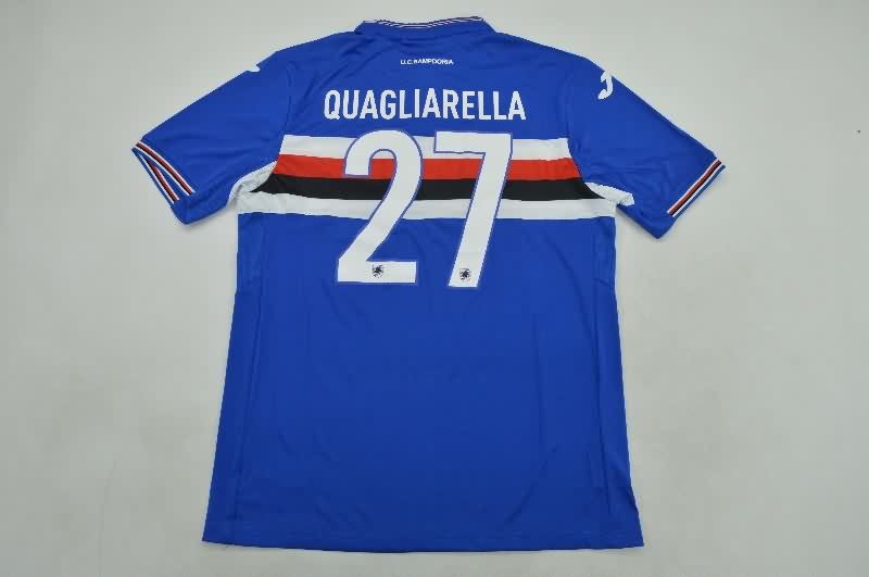 AAA(Thailand) Sampdoria 2015/16 Home Retro Soccer Jersey