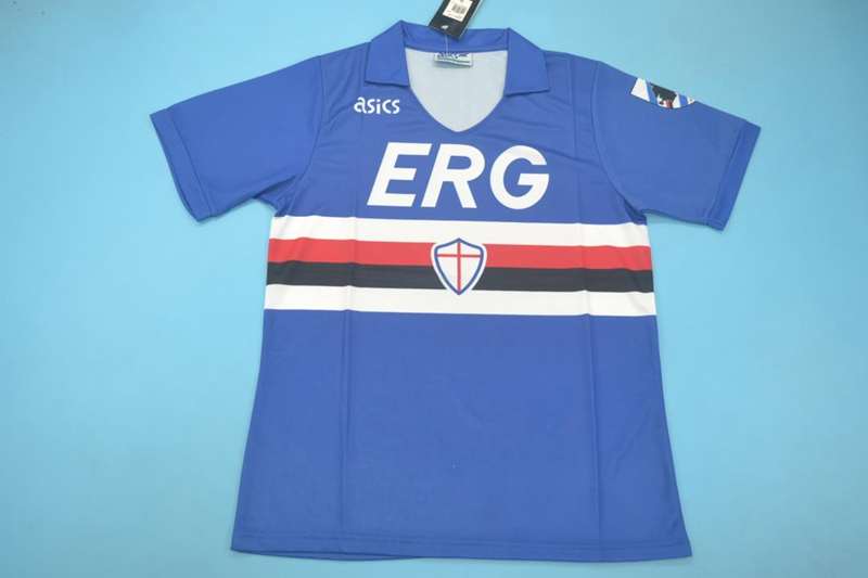 AAA(Thailand) Sampdoria 1990/91 Home Retro Soccer Jersey