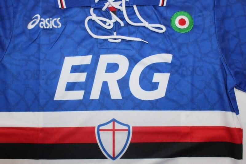 AAA(Thailand) Sampdoria 1994/95 Home Retro Soccer Jersey