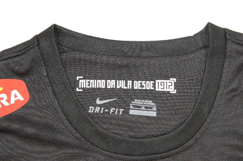 AAA(Thailand) Santos 2012/13 Black Retro Long Sleeve Soccer Jersey