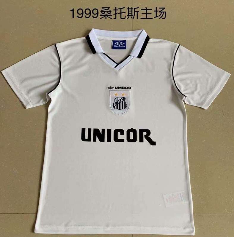 AAA(Thailand) Santos 1999 Home Retro Soccer Jersey