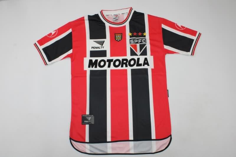 AAA(Thailand) Sao Paulo 1999/00 Away Retro Soccer Jersey