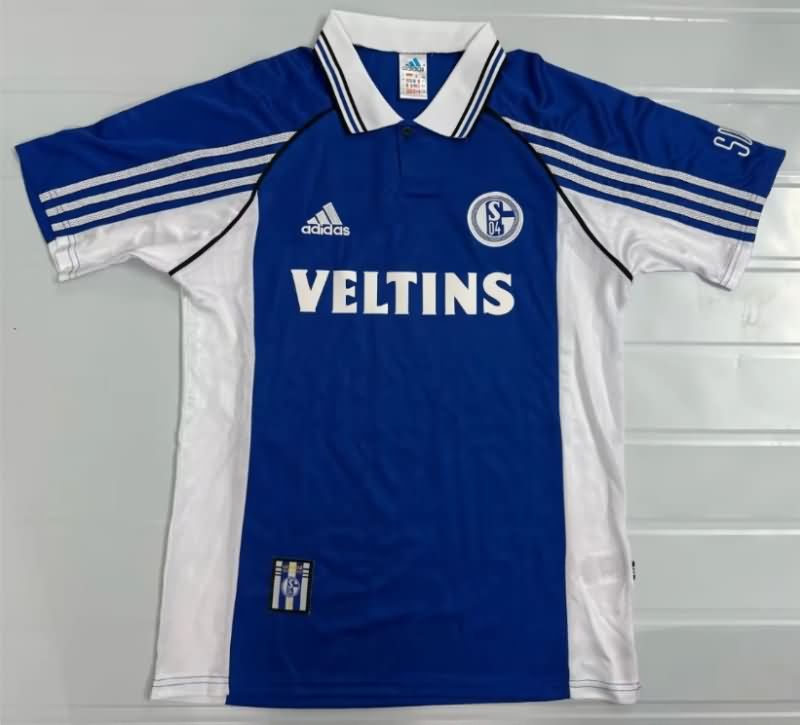 AAA(Thailand) Schalke 04 1998/2000 Home Retro Soccer Jersey AAA(Thailand) Schalke 04 1998/2000 Home Retro Soccer Jersey