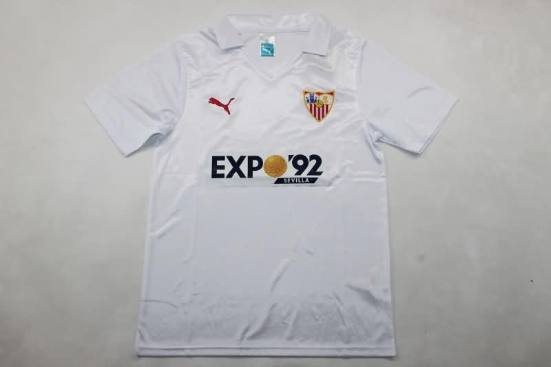 AAA(Thailand) Sevilla 1987/90 Home Retro Soccer Jersey