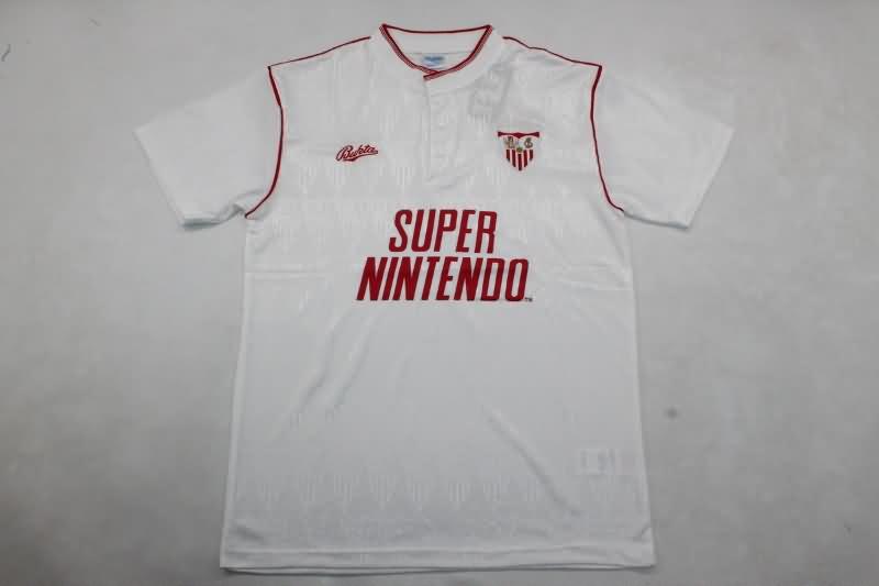 AAA(Thailand) Sevilla 1991/92 Home Retro Soccer Jersey