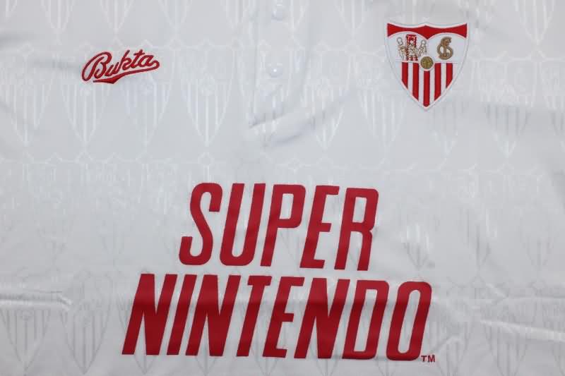 AAA(Thailand) Sevilla 1991/92 Home Retro Soccer Jersey