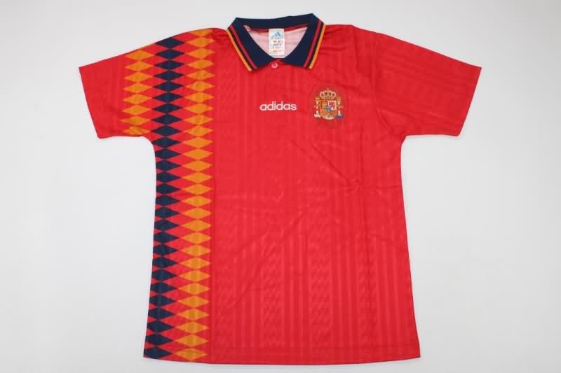 AAA(Thailand) Spain 1994 Home Retro Soccer Jersey