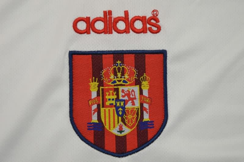 AAA(Thailand) Spain 1996 Away Retro Long Sleeve Soccer Jersey