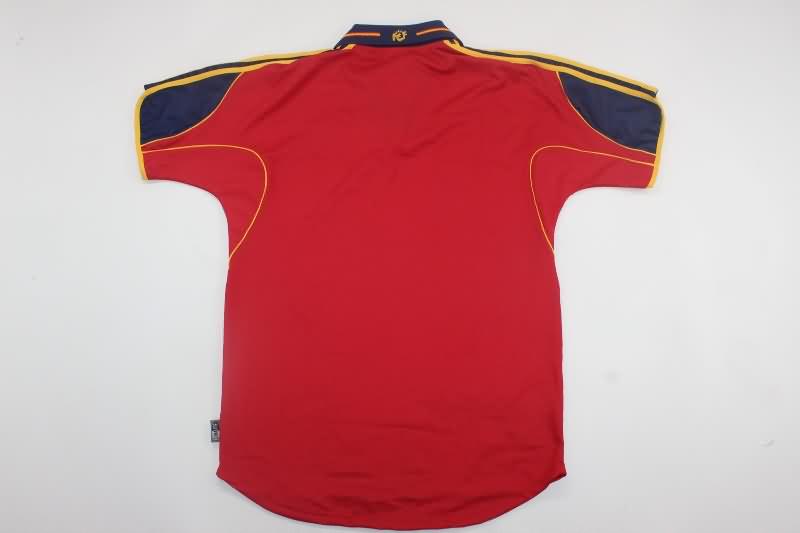 AAA(Thailand) Spain 2000 Home Retro Soccer Jersey