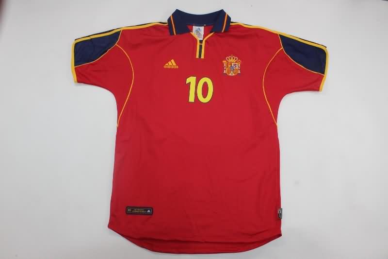 AAA(Thailand) Spain 2000 Home Retro Soccer Jersey