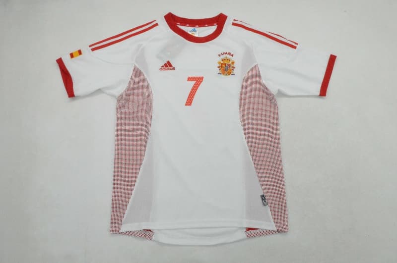 AAA(Thailand) Spain 2002 Away Retro Soccer Jersey