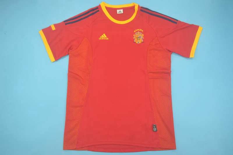 AAA(Thailand) Spain 2002 Home Retro Soccer Jersey
