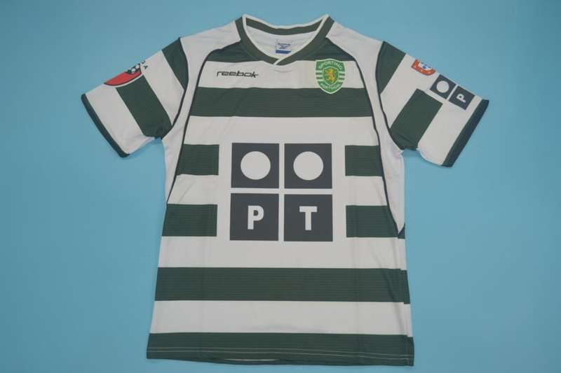 AAA(Thailand) Sporting Lisbon 2002/03 Home Retro Soccer Jersey