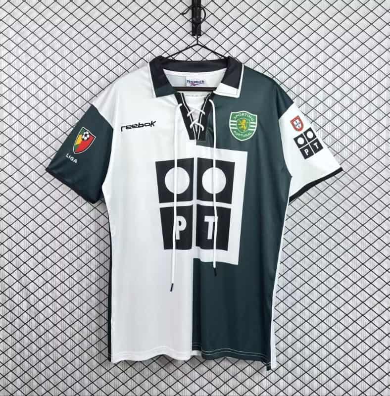 AAA(Thailand) Sporting Lisbon 2002/03 Third Retro Soccer Jersey