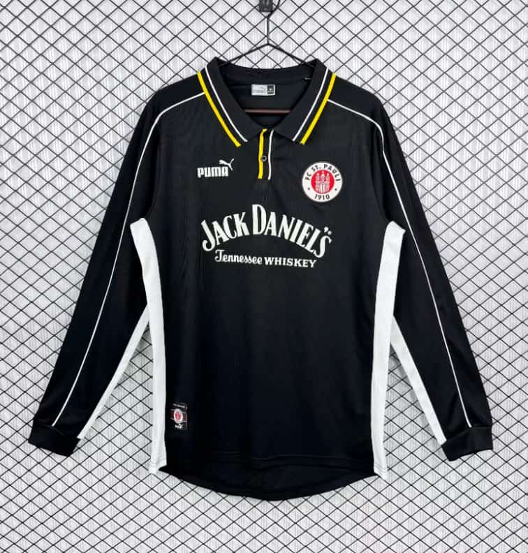 AAA(Thailand) St Pauli 1999/00 Away Retro Long Sleeve Soccer Jersey AAA(Thailand) St Pauli 1999/00 Away Retro Long Sleeve Soccer Jersey