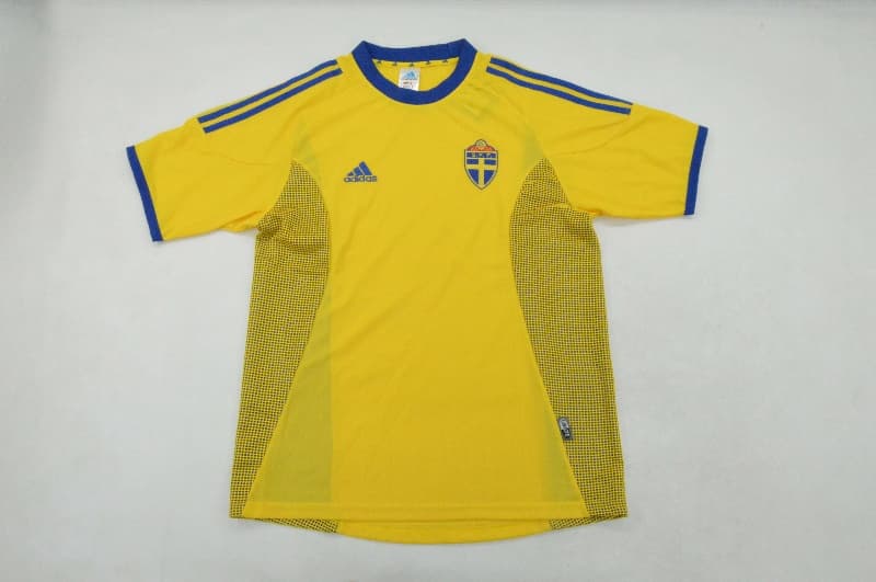 AAA(Thailand) Sweden 2002 Home Retro Soccer Jersey