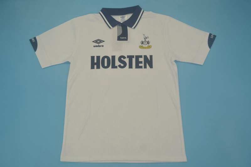 AAA(Thailand) Tottenham Hotspur 1991/93 Home Retro Soccer Jersey