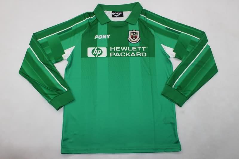 AAA(Thailand) Tottenham Hotspur 1997/99 Goalkeeper Green Long Sleeve Retro Soccer Jersey