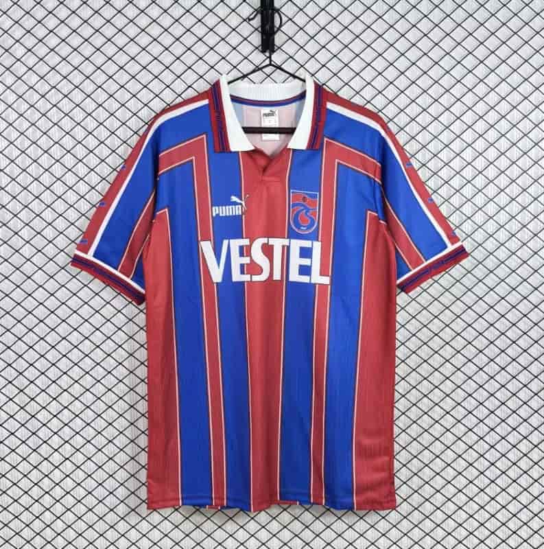AAA(Thailand) Trabzonspor 1998/99 Home Retro Soccer Jersey AAA(Thailand) Trabzonspor 1998/99 Home Retro Soccer Jersey