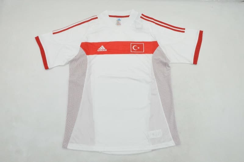 AAA(Thailand) Turkey 2002 Away Retro Soccer Jersey