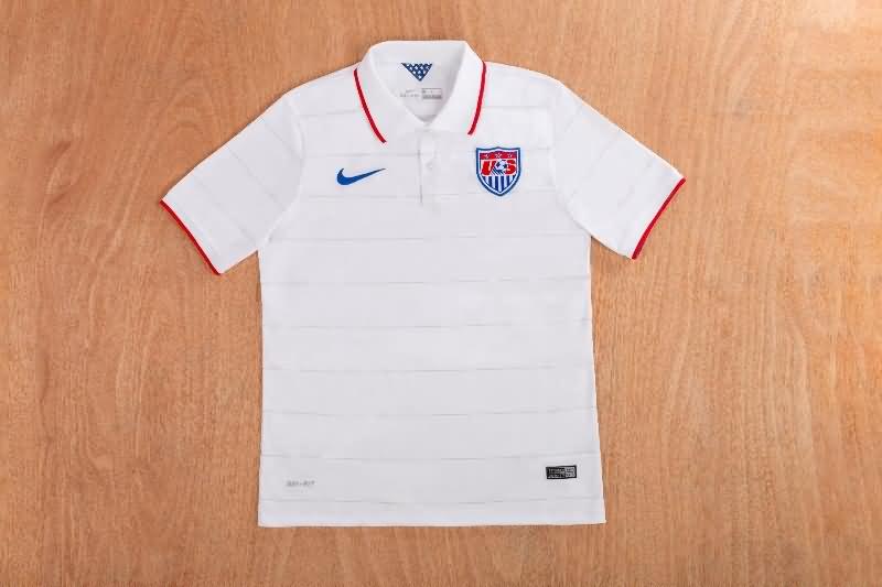 AAA(Thailand) USA 2014 Home Retro Soccer Jersey