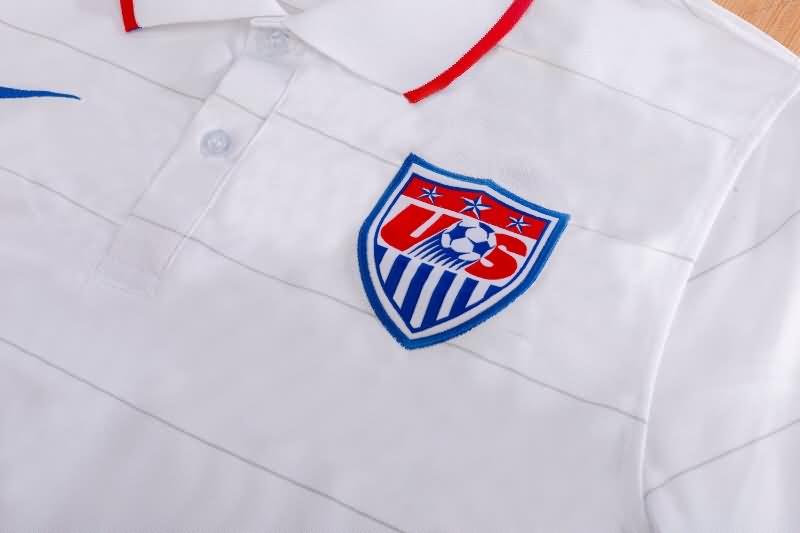 AAA(Thailand) USA 2014 Home Retro Soccer Jersey