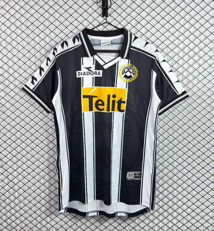 AAA(Thailand) Udinese 1999/00 Home Retro Soccer Jersey AAA(Thailand) Udinese 1999/00 Home Retro Soccer Jersey